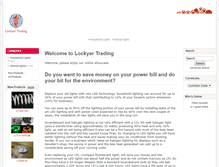 Tablet Screenshot of lockyertrading.com